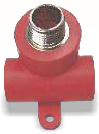 Male Threaded Tee with Disk